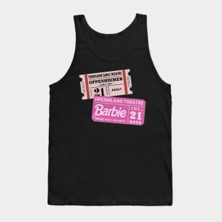 ticket oppenheimer and barbie Tank Top